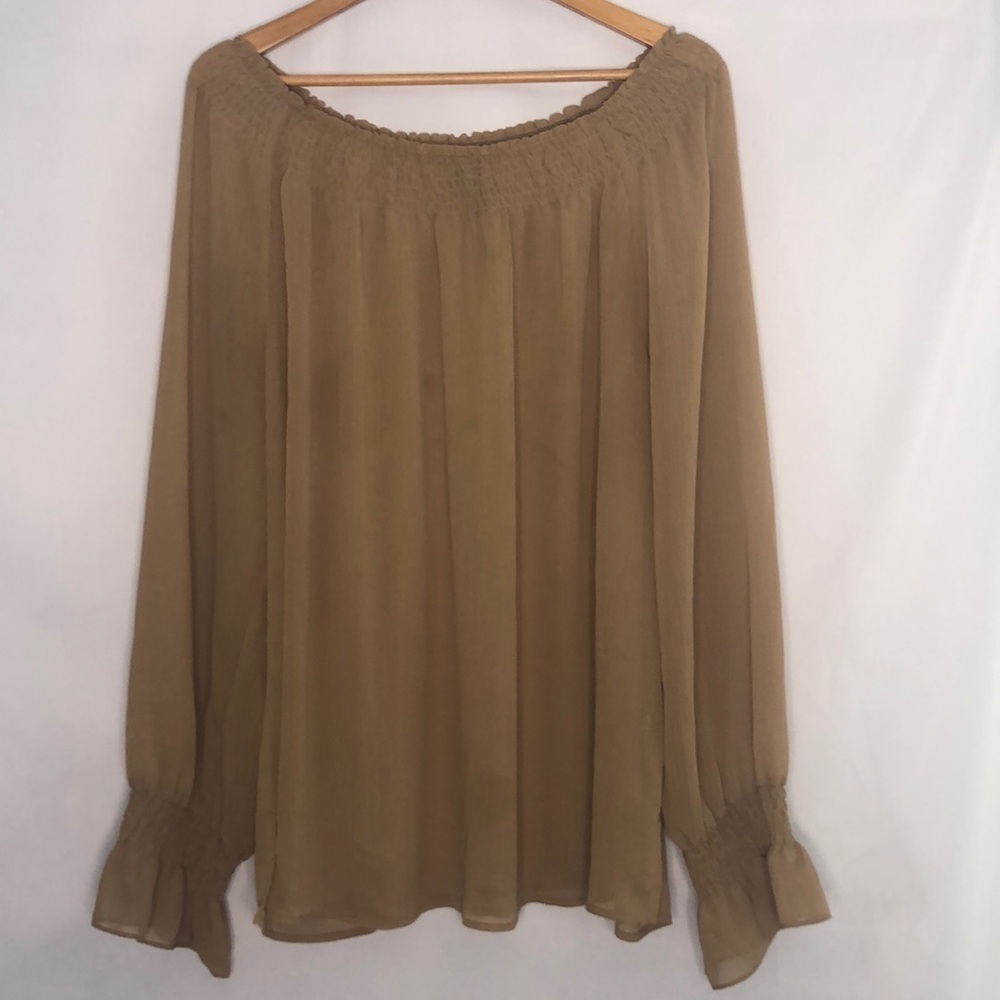 VENEZIA JEANS Clothing Co. Long Sleeve Sheer Top Size 22/24